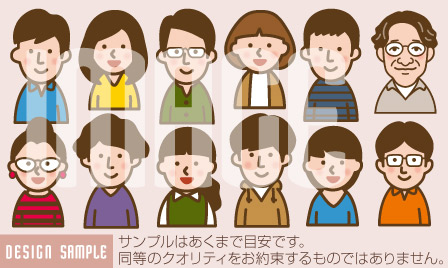 �L�����N�^�[���� �ȈՎ���G �T���v���摜 �f�U�C���̌��{ �Q�n��,����s,�O���s,���c�s